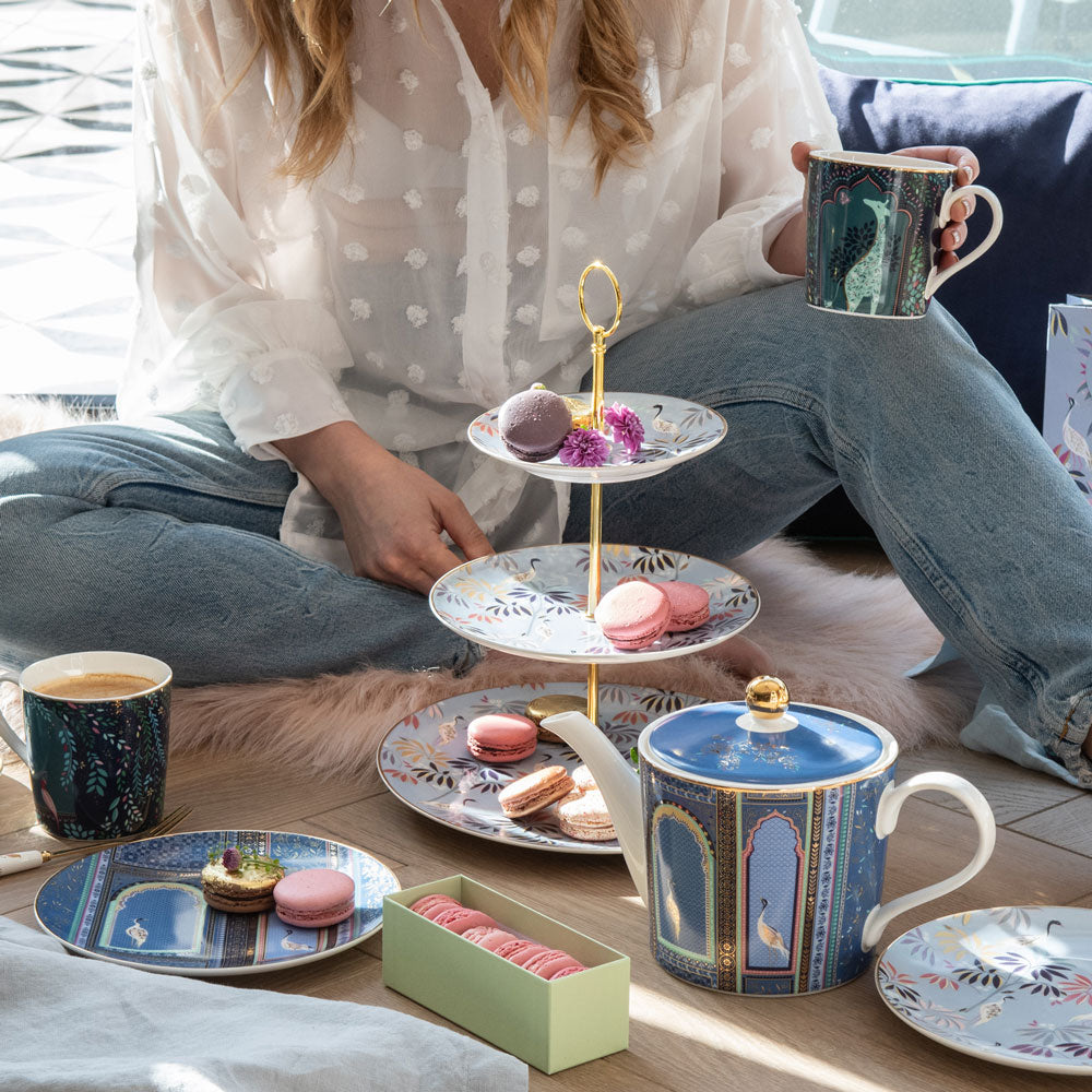 Crane Garden 3 Tier Cake Stand