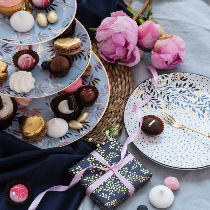 Crane Garden 3 Tier Cake Stand