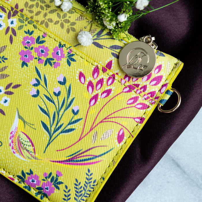 Lime Songbird Coin Purse