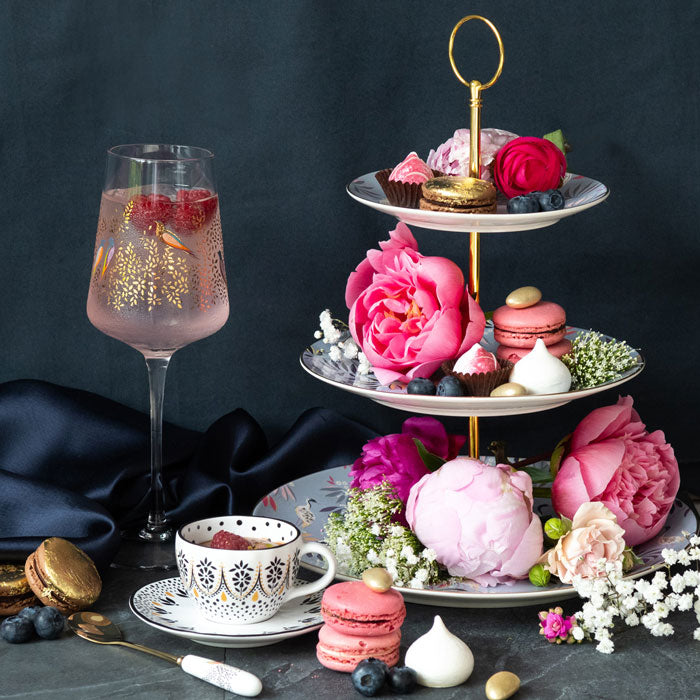 Crane Garden 3 Tier Cake Stand