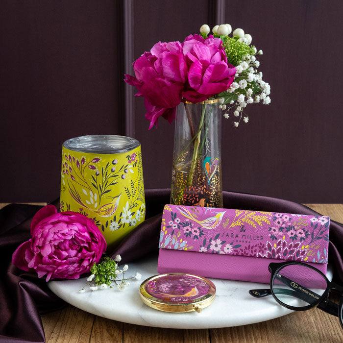 Mauve Songbird Glasses Case