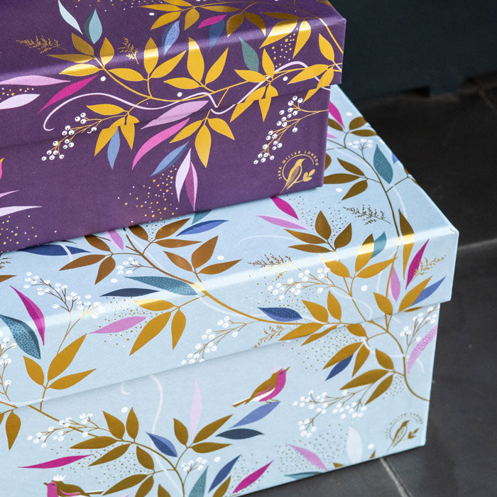 Mistletoe & Wine Christmas Gift Boxes - Set of 3