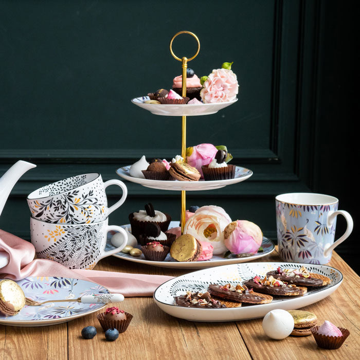 Crane Garden 3 Tier Cake Stand