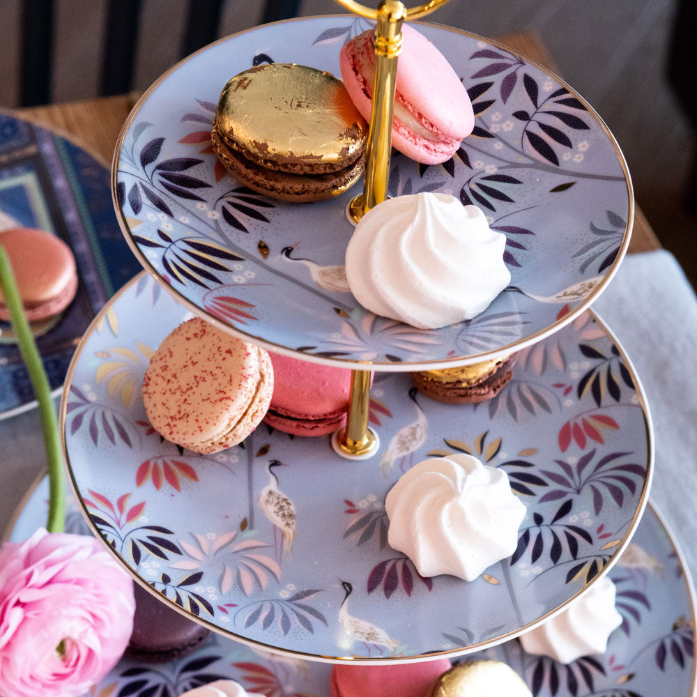 Crane Garden 3 Tier Cake Stand