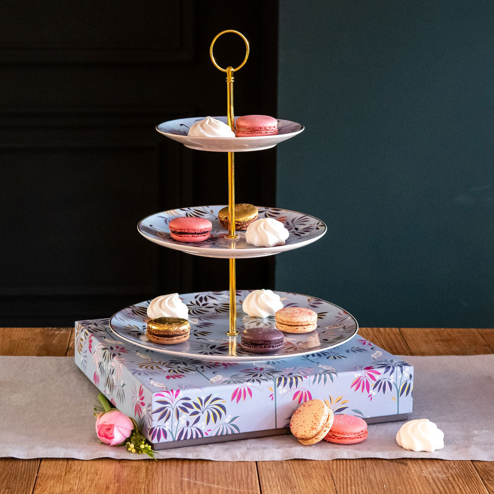 Crane Garden 3 Tier Cake Stand
