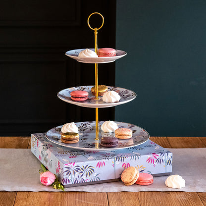 Crane Garden 3 Tier Cake Stand