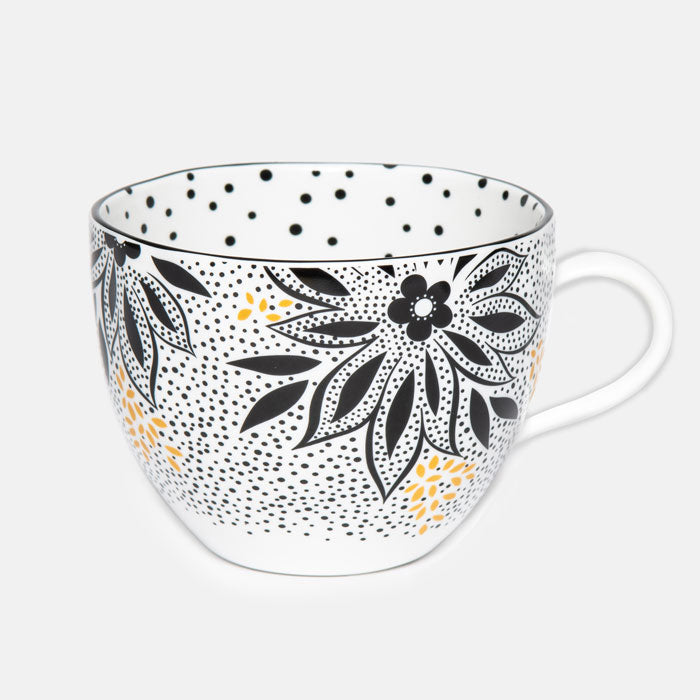 Artisanne Noir Lotus Mug