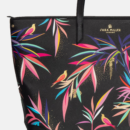 Black Bamboo Large Tote