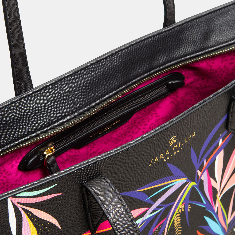 Black Bamboo Large Tote