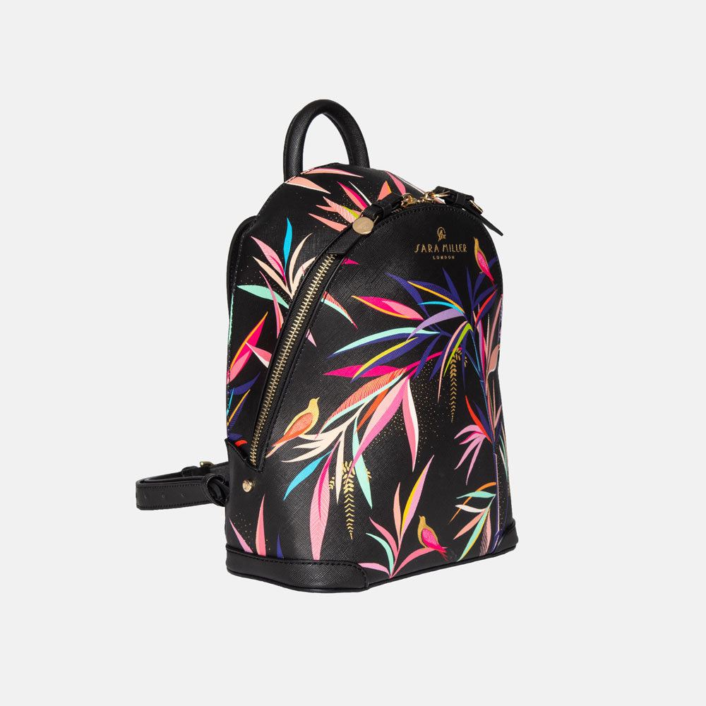 Black Bamboo Mini Backpack