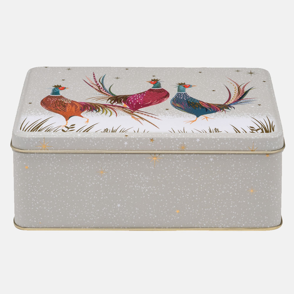 Pheasant Deep Rectangular Tin