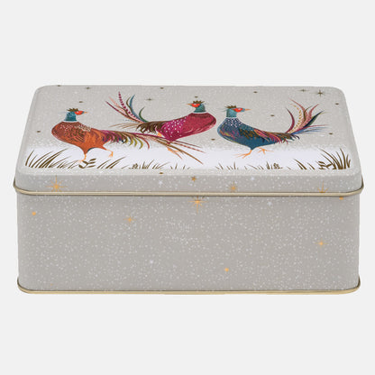 Pheasant Deep Rectangular Tin