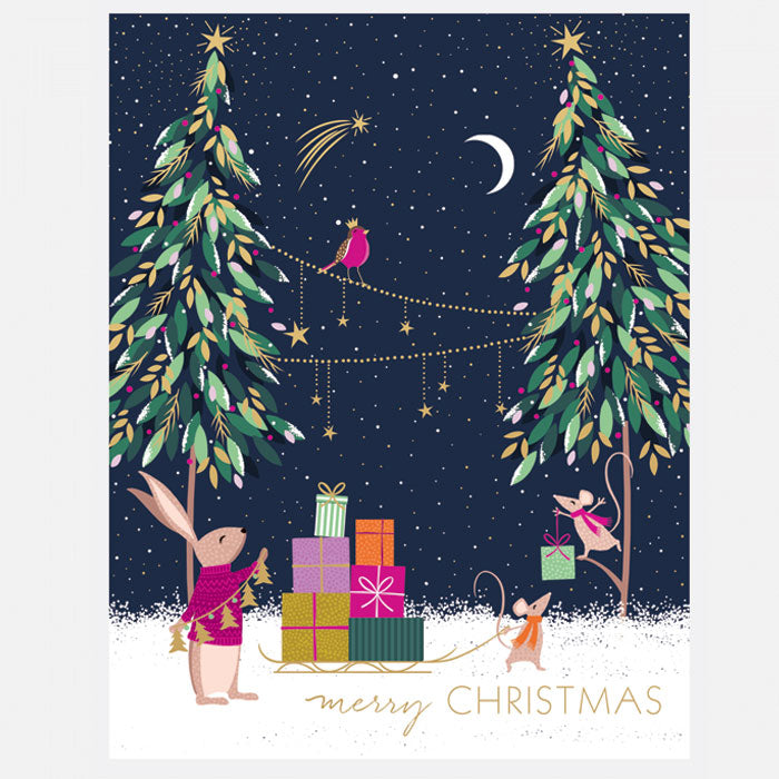 Woodland Tales Trio Christmas Cards - Assorted Set of 12