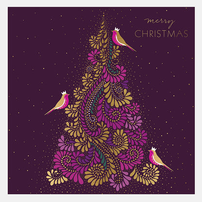 Robin Filigree Christmas Cards - Assorted Set of 10