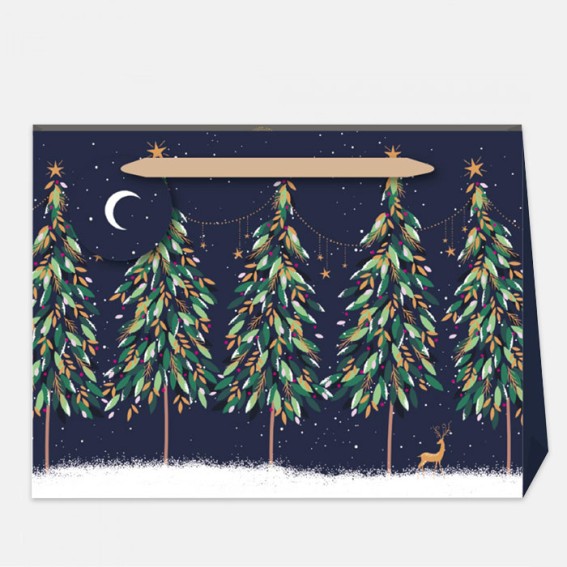 Woodland Tales Midnight Forest Large Christmas Gift Bag