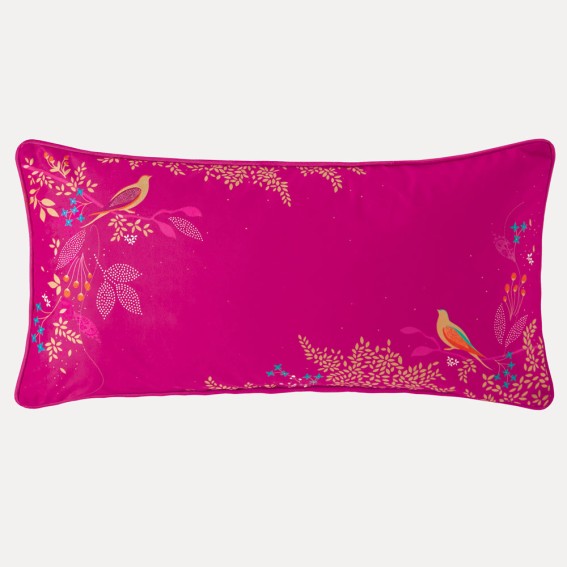 Pink Birds Feather Filled Cushion