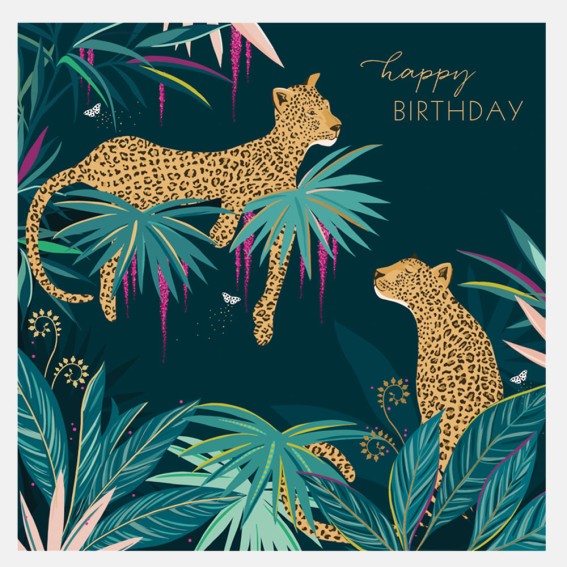 Cheetahs Birthday Card