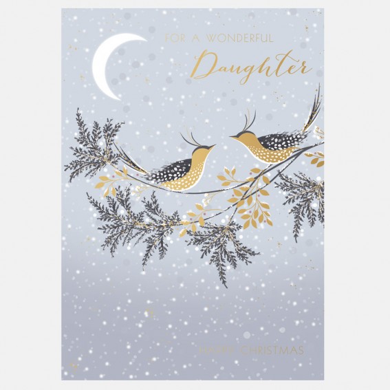 Snow Birds Daughter Christmas Card