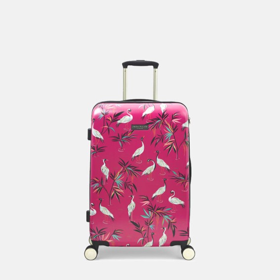 Pink Heron Medium Suitcase