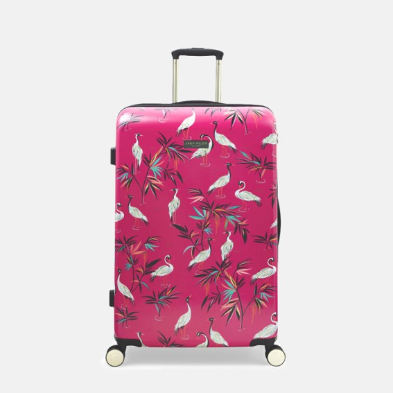 Pink Heron Large Suitcase