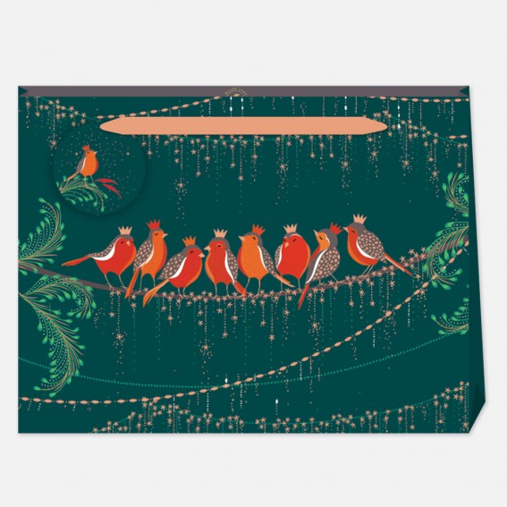 Rows of Robins Large Gift Bag