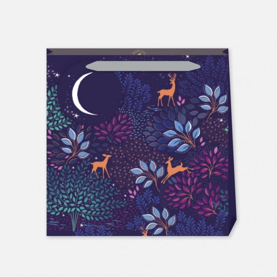 Magical Deer Floral Medium Gift Bag 