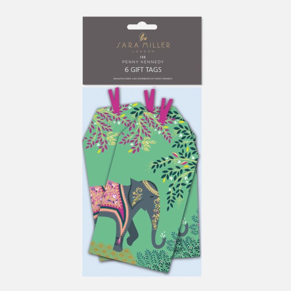 Elephant Oasis Gift Tags – Pack of 6