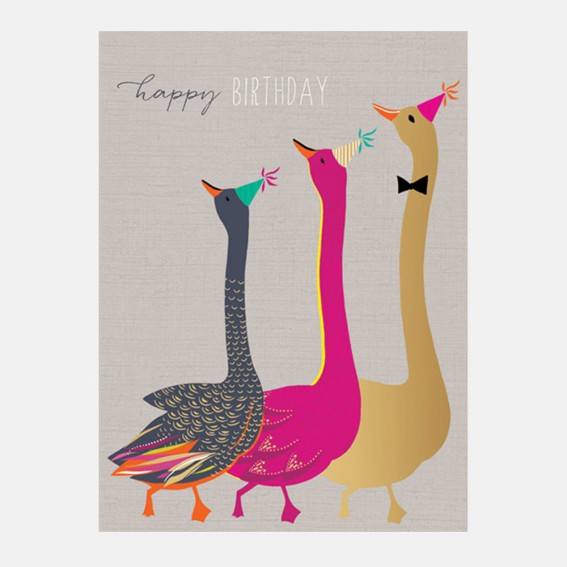 Dancing Geese Card
