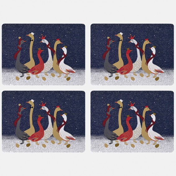 Geese Large Placemats - Set of 4