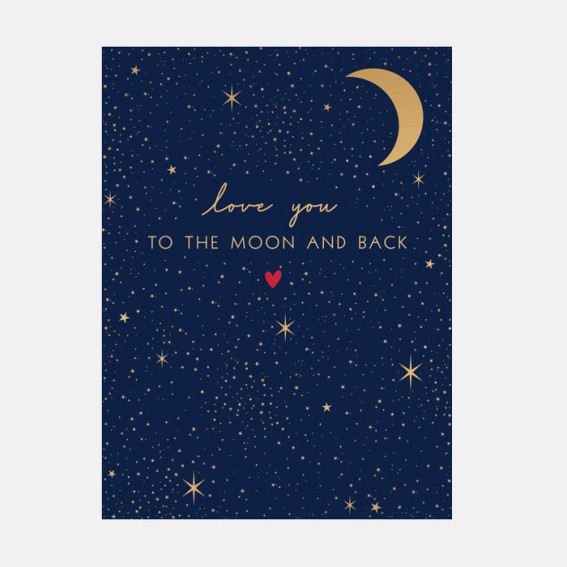 Little Gestures Love You To The Moon And Back Card