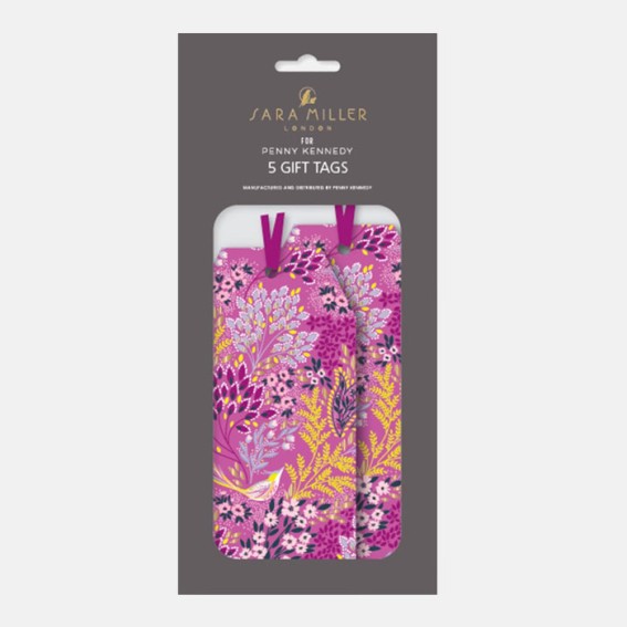 Mauve Songbird Gift Tags - Pack of 6