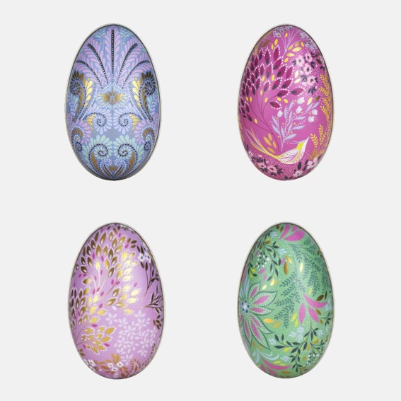 Medium Fillable Easter Egg Tins - Set of 4