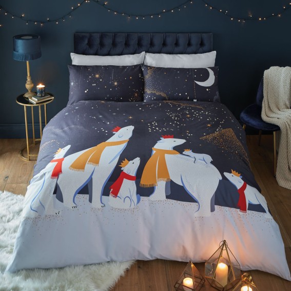 Christmas Polar Bear Bed Linen Collection