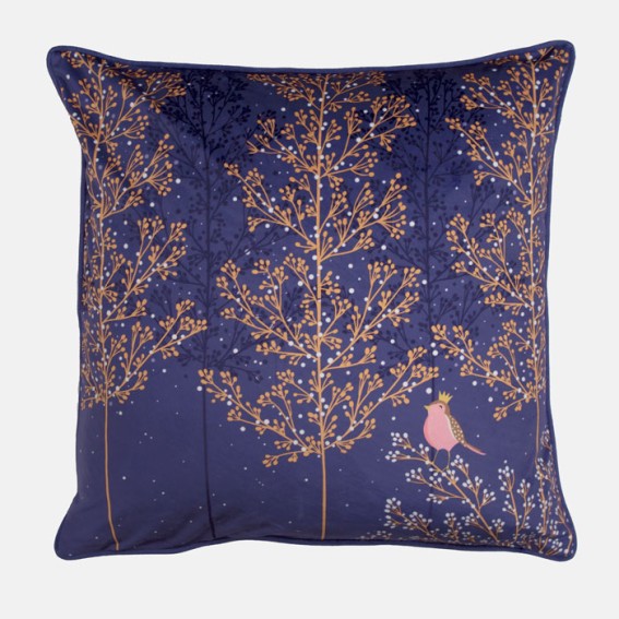 Moonlit Dreams Robin Velvet Cushion