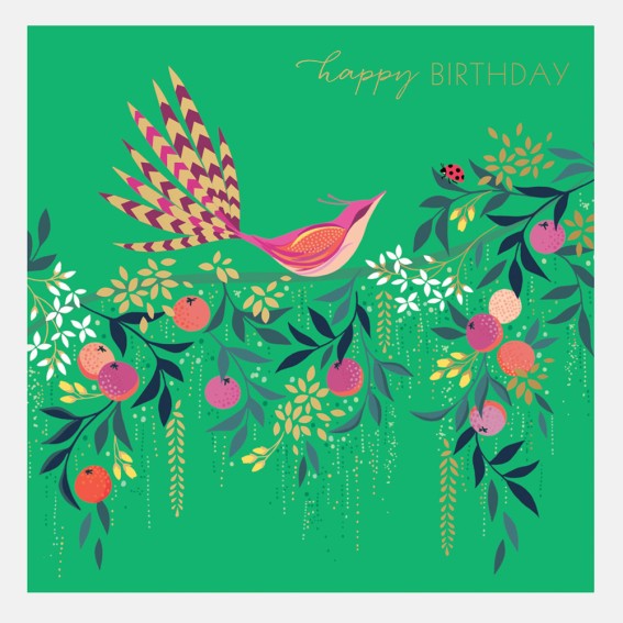 Orchard Bird in Tree Card