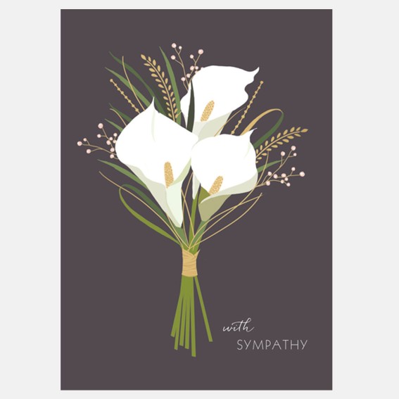 Sympathy Lilies Card
