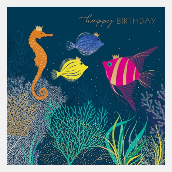 Happy Birthday Tropical Fish Card