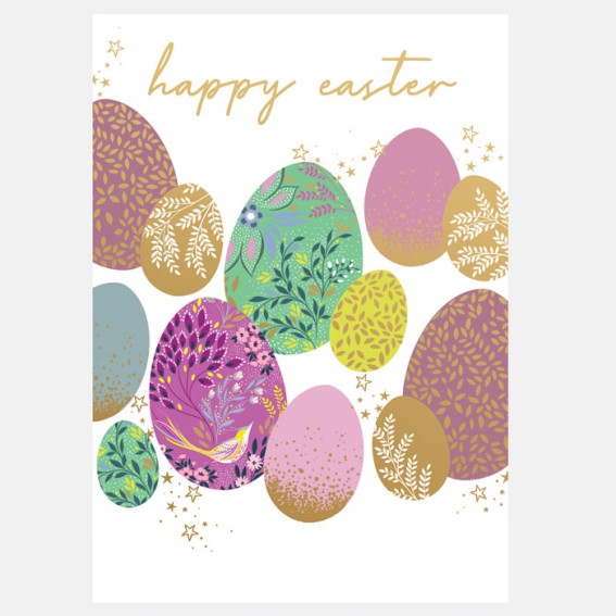Collage Eggs Easter Card