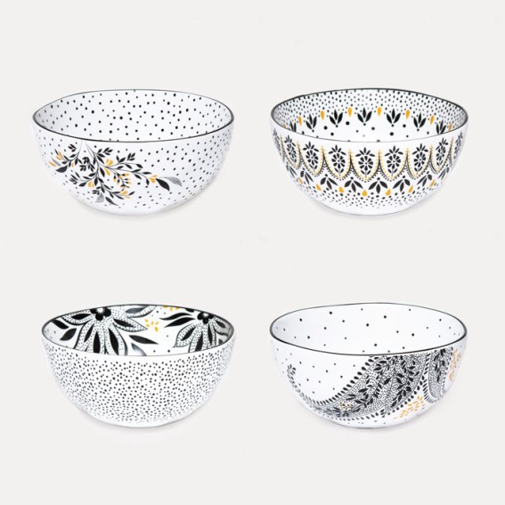 Artisanne Noir Small Bowls - Set of 4