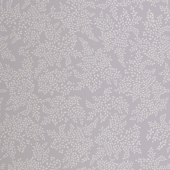 Pale Grey Little Leaves Wallpaper SAMPLE