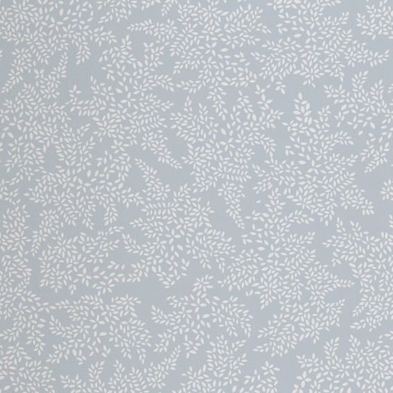 Pale Blue Little Leaves Wallpaper SAMPLE