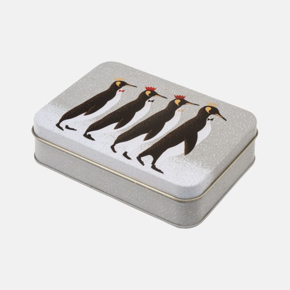 Penguin Small Rectangular Tin
