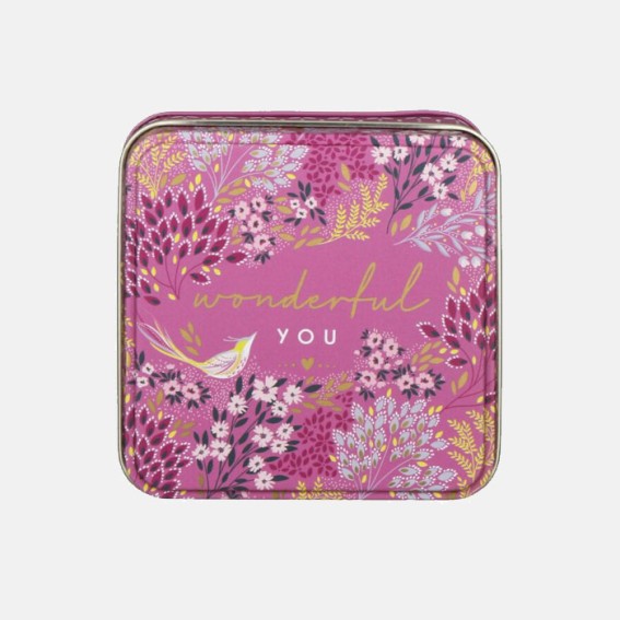 Little Gestures Wonderful You Small Square Tin 