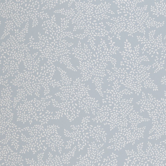 Leaves Wallpaper Sample, Blue Designer Wallpaper | Sara Miller London