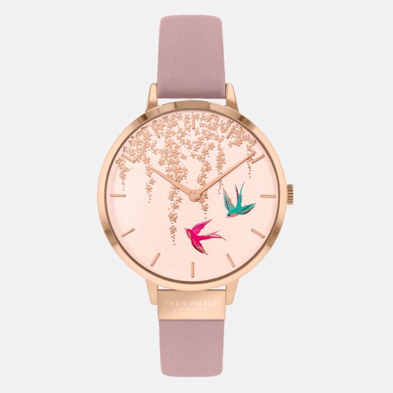 Swallow Rose Gold Pink Watch