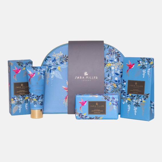 Elite Gift Boxes Sara Miller Estuche Rectangular pequeño con diseño de Mariposas Rosas