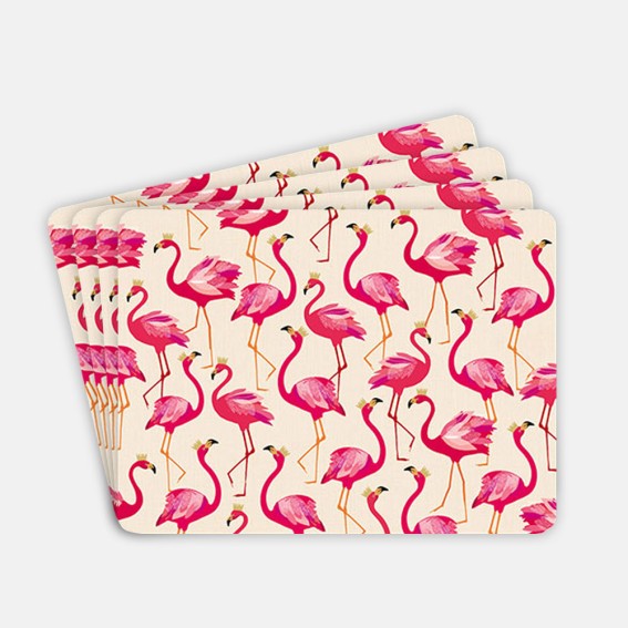 Flamingo Placemats Set of 4
