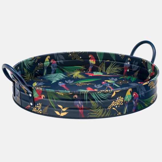Parrot Round Handle Tray
