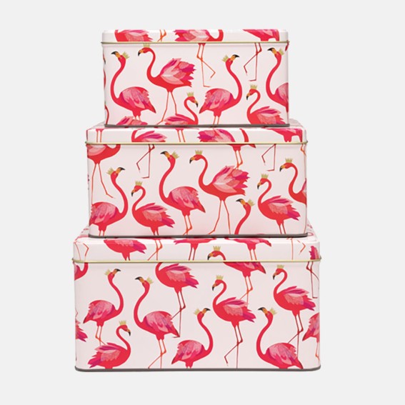 Flamingo Set of Three Cake Tins